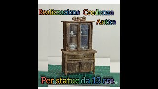 Costruzione credenza in miniatura per statue da 13cm [upl. by Nauqel807]