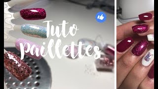 TUTO ONGLES  Pour les fans de paillettes ✨ [upl. by Rodrique152]