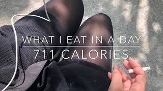 What I Eat In A Day  711 Calories  restriction [upl. by Lu]