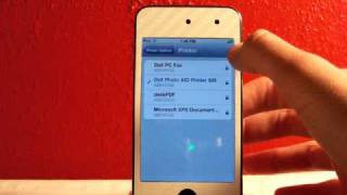 AirPrint On iPod Touch iPhone and iPad iOS 42 [upl. by Nehttam71]