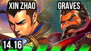 XIN ZHAO vs GRAVES JGL  814 Legendary 600 games  EUW Challenger  1416 [upl. by Esimorp145]