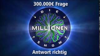 300000€ Frage  Antwort richtig  Millionenshow Soundeffect [upl. by Enaenaj]