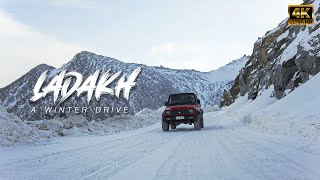 LADAKH  A WINTER DRIVE  PART 2  4K  LEH  MARUTI GYPSY  LADAKH TRIP  CINEMATIC VLOG [upl. by Tihom]