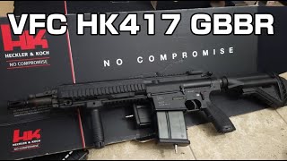 VFCUmarex HK417 GBBR Review and Chrono [upl. by Otrevogir]