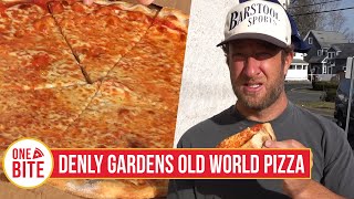 Barstool Pizza Review  Denly Gardens Old World Pizza Weymouth MA [upl. by Yelyac334]