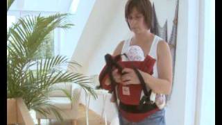 How to Use the Manduca Baby Carrier in Front Carry Position with cross straps [upl. by Oicor870]