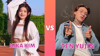 New Kika kim Vs Ten Yujin 🔥 TikTok Dance Challenge 🔥 What Trends Do You Know [upl. by Castera]