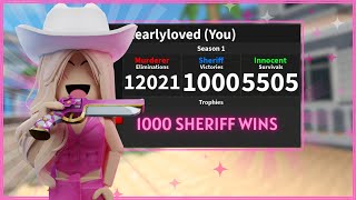 PLAYING UNTIL 1000 SHERIFF WINS Murder Mystery 2 [upl. by Waddle202]