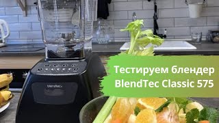 Тестируем блендер BlendTec Classic 575  измельчаем куриную грудку [upl. by Ralina]