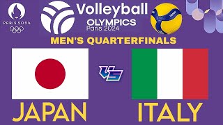 OLYMPIC MENS VOLLEYBALL LIVE │ JAPAN vs ITALY Livescore [upl. by Ecneralc]