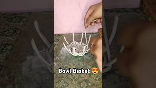 Diy  Bowl Basket Making with Clay😍👍 diy trending ytshorts shorts bowl basket craft clayart [upl. by Ainat164]