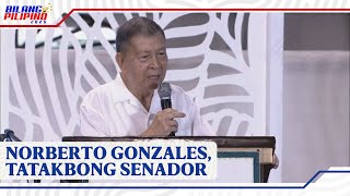 Dating Defense Sec Gonzales naghain ng kandidatura sa pagkasenador layong irevisit ang national [upl. by Eseilanna481]