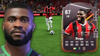 87 STORYLINE JEREMIE BOGA OBJECTIVE PLAYER REVIEW  EA FC 24 ULTIMATE TEAM [upl. by Rostand]