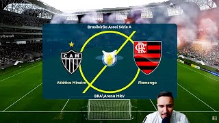 ATLÉTICO MINEIRO VS FLAMENGO  INCRÍVEL FINAL O GALO É TOP PES 2021  MASTER LEAGUE 30 AO VIVO [upl. by Ahsikat256]