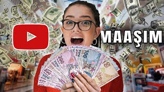 İLK YOUTUBE MAAŞIMI HARCADIM [upl. by Traci]