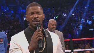 Jamie Foxx Sings American National Anthem [upl. by Edette705]