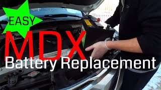 DIY Replace your 2014 2015 2016 MDX Car Battery Yourself [upl. by Krisha412]