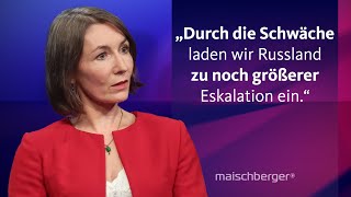 Claudia Major und Anders Fogh Rasmussen über den Krieg in der Ukraine  maischberger [upl. by Slade]