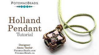 Holland Pendant  DIY Jewelry Making Tutorial by PotomacBeads [upl. by William]