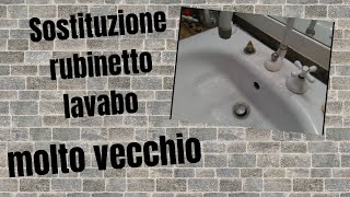 Come sostituire il rubinetto lavabo di parecchi anni più sifone e saldatura [upl. by Sedecrem]