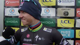 Remco Evenepoel  Interview à larrivée  Etape 8  ParisNice 2024 [upl. by Novah]