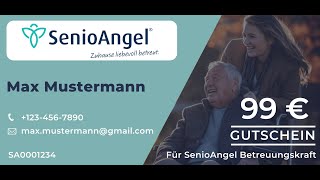 Sichern Sie sich jetzt einen 99€ Gutschein für eine SenioAngel Betreuungskraft ⬇️ [upl. by Eiuqnimod]