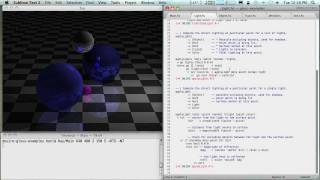 Haskell  Repa RealTime Ray Tracing Demo [upl. by Nolyaj]