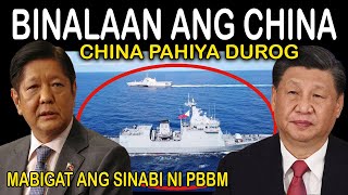 HINDI UURONG ANG PILIPINAS SA GERA PBBM BINALAAN ANG CHINA SA HARAP NG MARAMI REACTION AND COMMENT [upl. by Doralynne]