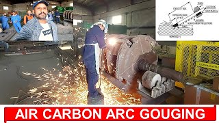 Carbon arc gouging detailing  Complete explanation of Carbon Arc Gouging [upl. by Arahas407]