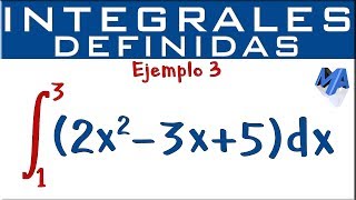 Integrales definidas  Ejemplo 3 [upl. by Raoul537]