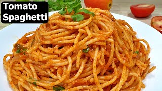 Spaghetti in Tomato Sauce  Basic Tomato Spaghetti Recipe [upl. by Eberto]