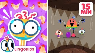 BABY BOT knows DINOSAURS 🦖  More Cartoons for Kids  Lingokids [upl. by Buddie]