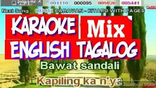 Karaoke tagalog amp English mix collections popular karaoke  Karaoke Version  videoke [upl. by Eelyma]