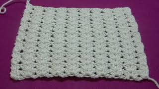 Crochet Forever Green Stitch  ONE ROW REPEAT [upl. by Adamo]