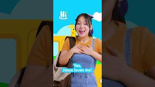 Jesus Loves Me 🧡 Kids Songs 💖 Hi Heaven with Abigail Ryu shorts [upl. by Erek]