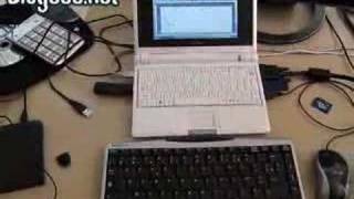 External USB keyboard on a EEE PC 701 ASUS [upl. by Geof574]