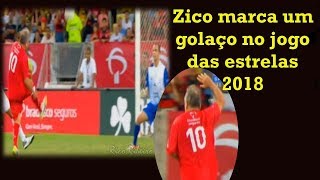 Golaço do Zico de cobertura no Jogo das Estrelas 2018  Show do zico [upl. by Friederike]