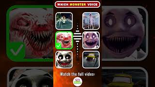 Guess the MONSTERS VOICE  Skibidi Monster Choo Choo Charles Cursed Thomas [upl. by Solitta]