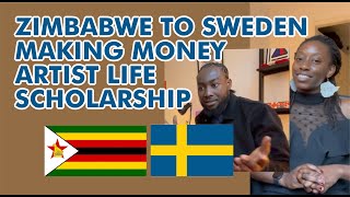 From Zimbabwe to Sweden Making Money as an Artist in Sweden Scholarships Jobs amp Living in Europe [upl. by Aeel]