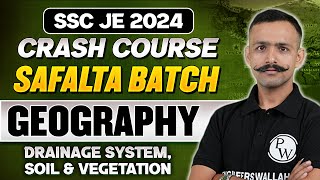 SSC JE 2024  Geography  Drainage System Soil amp Vegetation  SSC JE Static GK 2024 [upl. by Gweneth]