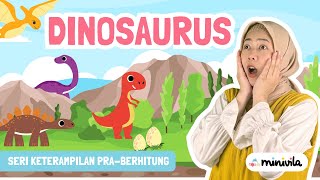 DINOSAURUS  Belajar Warna dan Angka Bilingual Bahasa Inggris  Indonesia [upl. by Rabush]