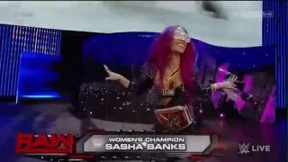 Sasha Banks WWE Womens Champion Entrance [upl. by Ayahs720]