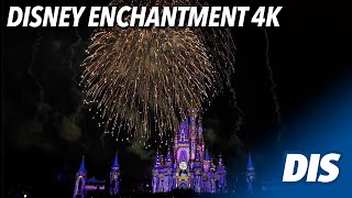 Disney Enchantment Magic Kingdom Fireworks 4K  Walt Disney World [upl. by Aicener]