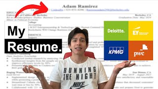 My Big Four Audit Internship Resume  application tips [upl. by Laurent]