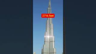 How Tall is Burj Khalifa shorts [upl. by Anohr708]