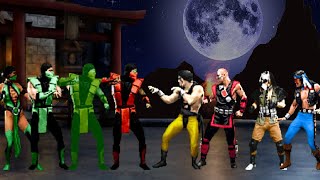 【Mortal Kombat】 Reptile Team vs Shang Tsung Team 🔥 Epic Fight [upl. by Procora157]