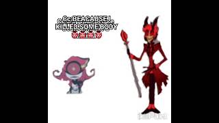 nifty and alastor alastor  niftys dad nifty  alastors child funny meme [upl. by Dammahum]