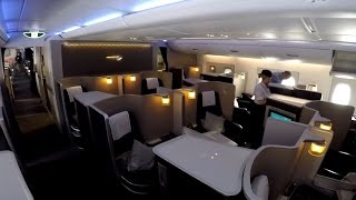 British Airways FIRST CLASS on the A380 full flight video review HD [upl. by Rodger]