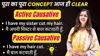 Causative Verbs in English  Active amp Passive Forms  English with Khushi [upl. by Pazice]