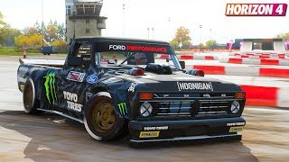 Forza Horizon 4  DRIFT  Hoonigan Gymkhana 10 Ford F150 Hoonitruck  Gameplay [upl. by Polard]